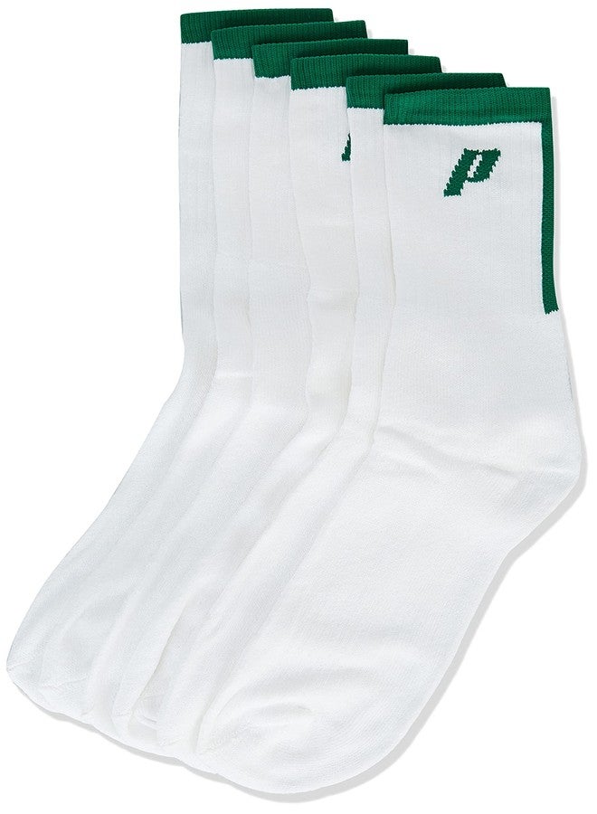 برنس مضرب تنس برينس تور 23 من الألومنيوم مع 12 كرة تنس برتقالية من المرحلة الثانية، وجوارب برينس بيضاء، وسوار معصم أسود - Image 5