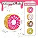 Liliful 12 Pcs Mini Donut Piata Bulk Rainbow Color Mexican Fiesta Decorations Taco Party Supplies for Cinco De Mayo Mini Donut Piata for Carnival Party Favors Doughnut Theme Birthday 4 x 4 x 15 - Image 2