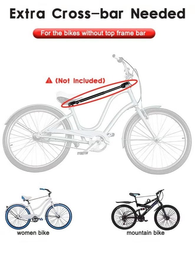 والالا حامل دراجات متين يتسع لـ 3 دراجات، حامل دراجات قابل للطي والتعديل وآمن مزدوج للسيارة والشاحنة وسيارات الدفع الرباعي، حامل نقل دراجات عالي السعة، متوافق مع معظم سيارات السيدان والهاتشباك والشاحنات الصغيرة وسيارات الدفع الرباعي - Image 5