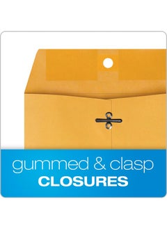 Quality Park 6 X 9 Clasp Envelopes Clasp And Gummed Closures For Storing Or Mailing 28 Lb Kraft Paper Bulk Dispenser Box 500/Carton (Qua37555)  - Image 3