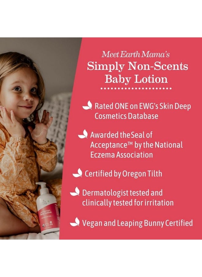 Earth Mama Simply Non-Scents Baby Lotion For Dry Skin, Calendula Cream, Skin Care For Kids, Organic Moisturizer, Unscented Lotion With Aloe Juice, Rooibos, & Shea Butter, 8-Fl Oz  - Image 5