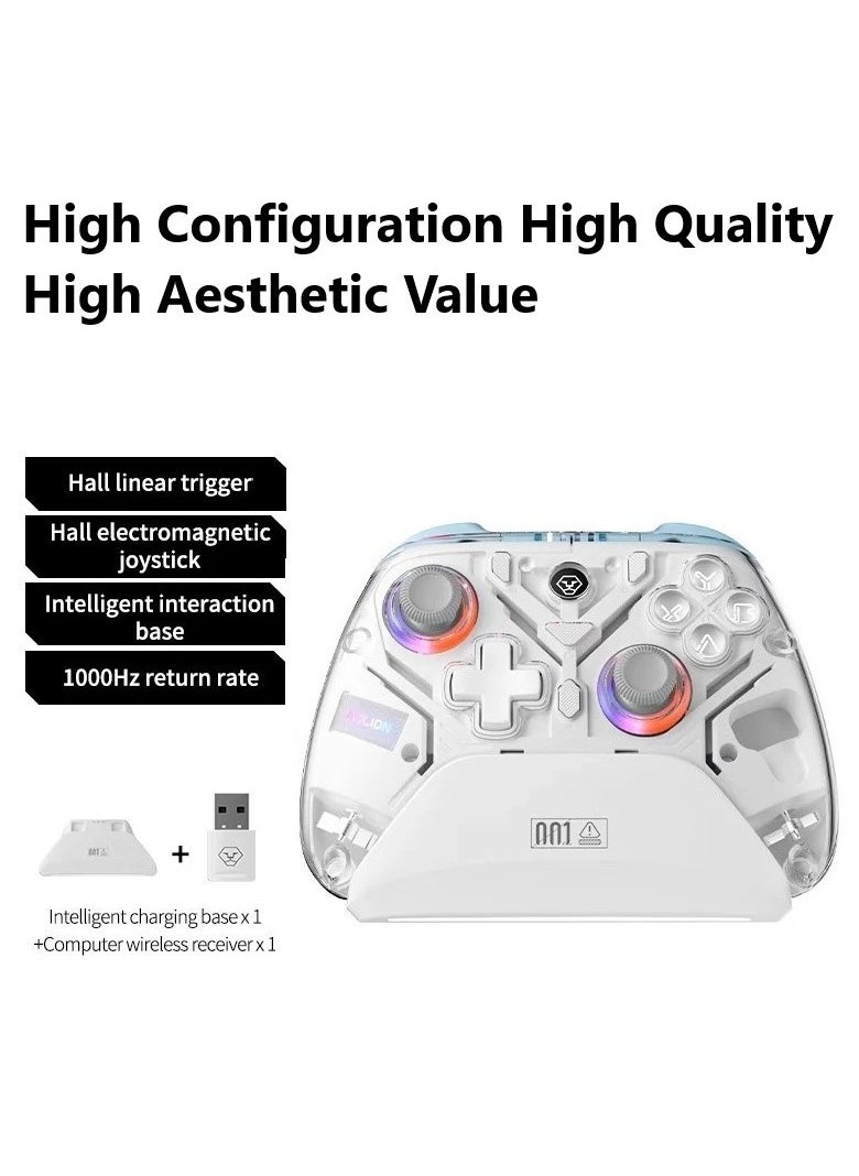 أوليون Aolion K10 وحدة تحكم الألعاب مع جهاز شحن RGB لوحة ألعاب لاسلكية قاعة تأثير عصا التحكم الزناد لنينتندو سويتش/الكمبيوتر/الهاتف  - Image 2