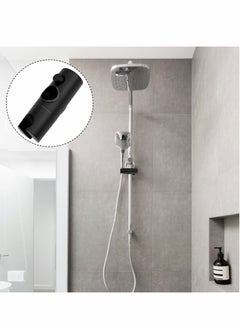 Excefore 3 Pcs Shower Head Holders,Shower Bracket Replacement 18-25mm Adjustable Shower Rod Holder Chrome Plated (Black)  - Image 2
