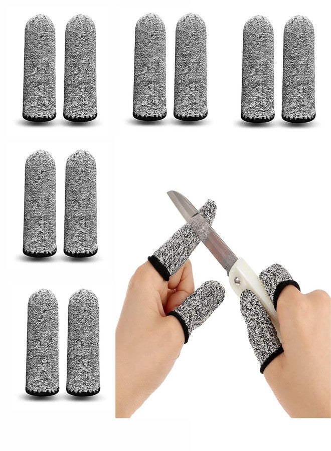 finistra® 10 pcs Finger Protector for Cutting Vegetables Cut Resistant Finger Cots Finger Sleeve Protectors Reusable Finger Guards Finger Covers Protection Cots for Kitchen,Work, Sculpture, Anti-Slip - Image 1