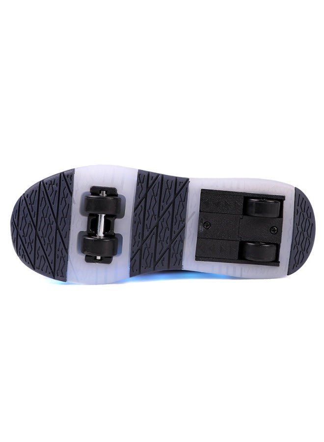 MIXSNOW Four-Wheel Unisex Sports Shoes with USB Charging, LED Lights, and Retractable Wheels - Image 5