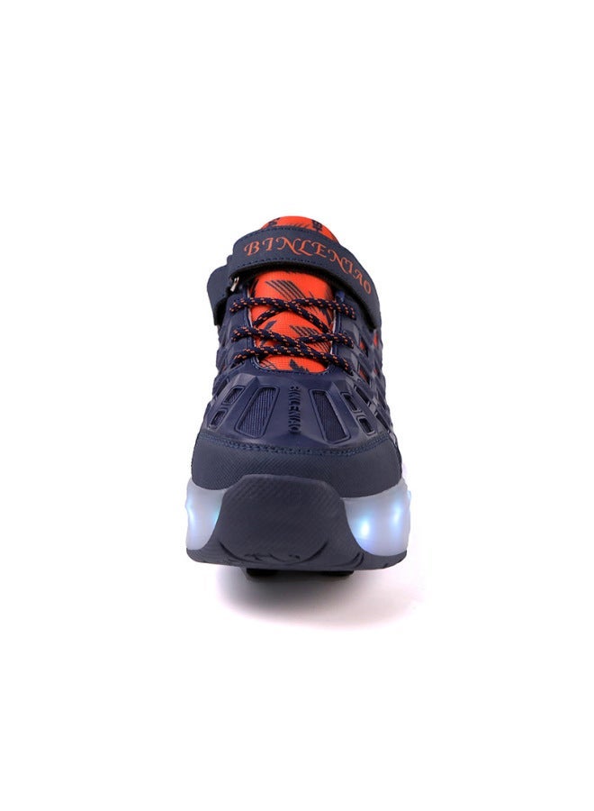 MIXSNOW Four-Wheel Unisex Sports Shoes with USB Charging, LED Lights, and Retractable Wheels - Image 4