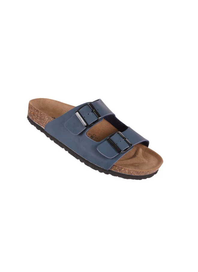 BiOCHIC Biochic Mens Double Strap Sandals 012-366 9900-Blue