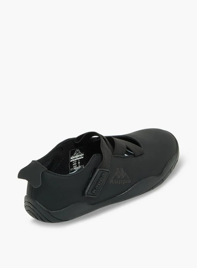 Kappa BLACK Girls Cross Strap Sneakerina School Shoes for Women | Best Price UAE