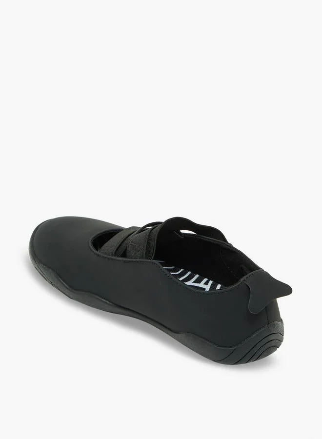 Kappa BLACK Girls Cross Strap Sneakerina School Shoes for Women | Best Price UAE