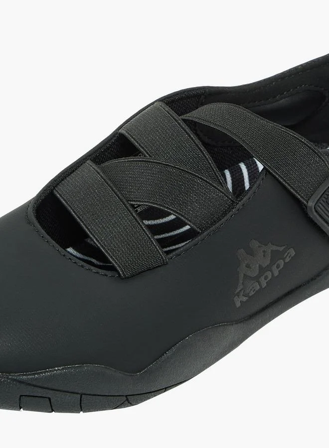 Kappa BLACK Girls Cross Strap Sneakerina School Shoes for Women | Best Price UAE