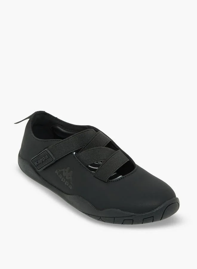 Kappa BLACK Girls Cross Strap Sneakerina School Shoes for Women | Best Price UAE