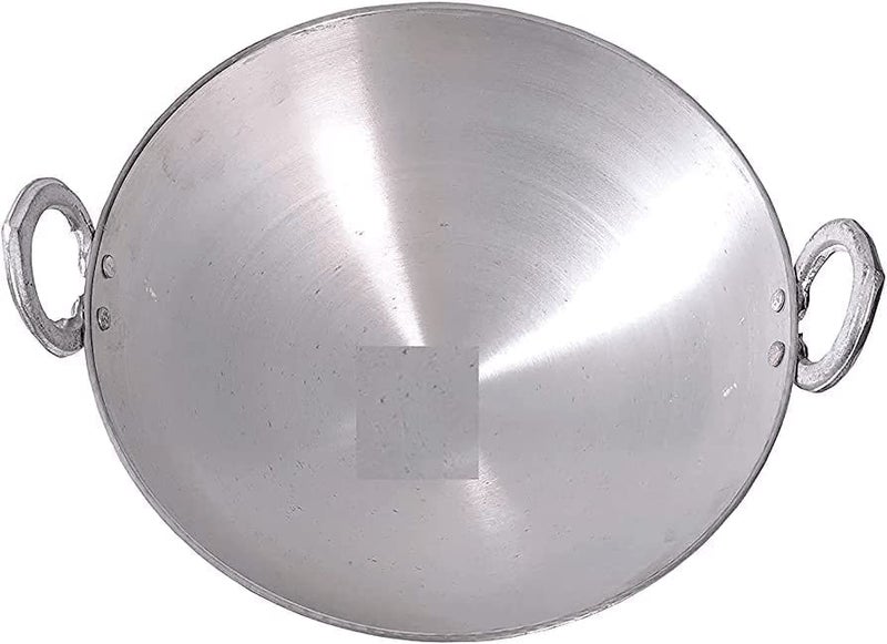 SHOPSIDEX Aluminium kadhai Premium Range of Aluminum Kadhai Deep Kadai | Non Induction Kadai | Non Stick Kadai | Deep Cooking (13 Litter) - Image 3