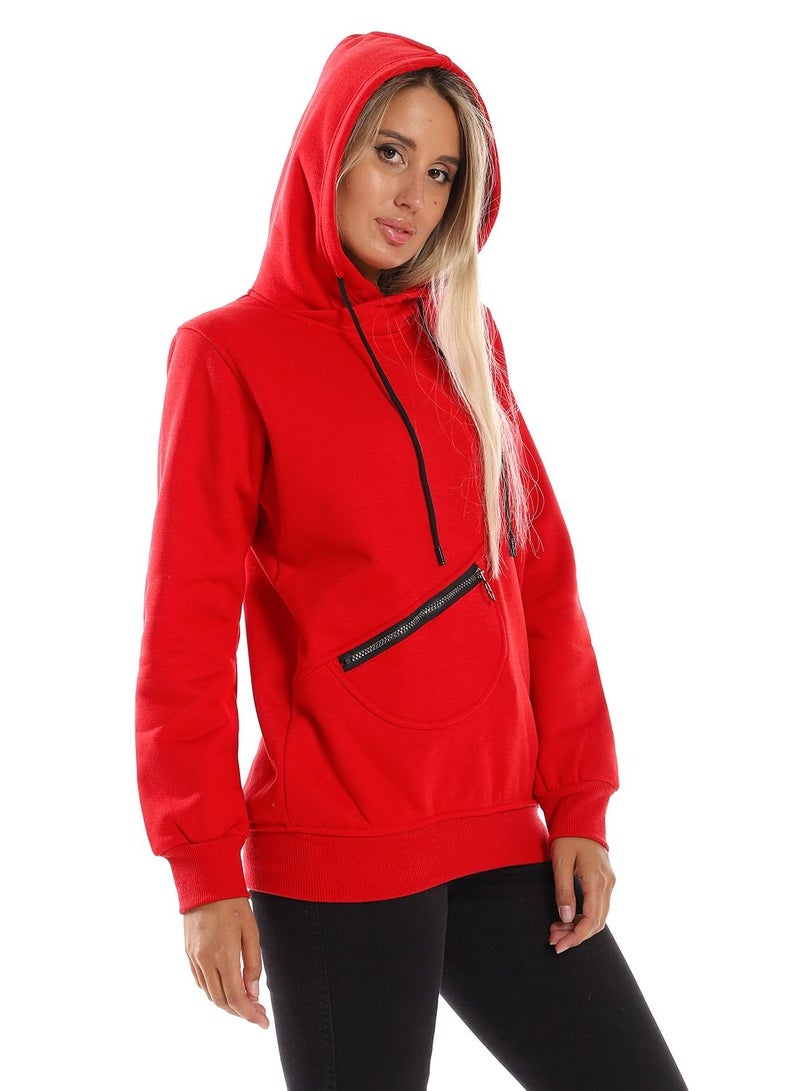 Caesar Woman Hoodie With Zipper Pocket - Image 2