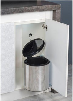 Starax Original Stainless Steel Trash Can Inside the Cabinet Stainless Steel Trash Can Inside the Cabinet 