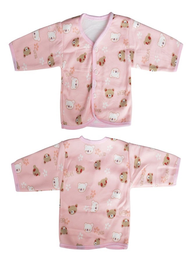 Mummamia Newborn Baby 5 Pc Clothing Winter Set with Soft Fur Lining (Best Baby Shower Gift) - Pink Teddies (Pink, 0-6 Months) - Image 2