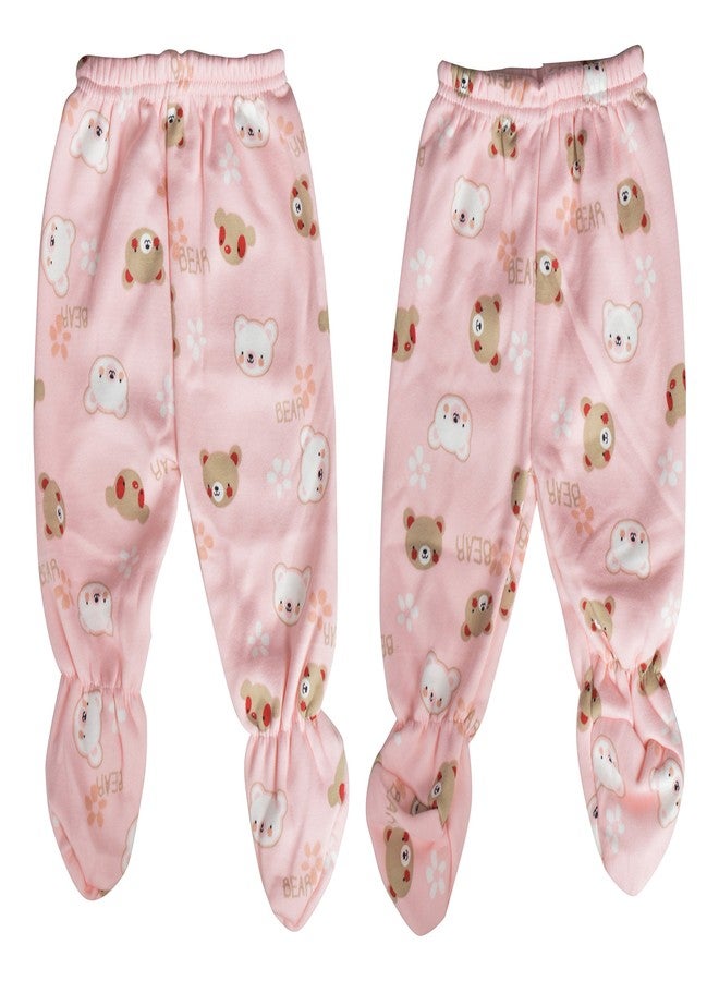 Mummamia Newborn Baby 5 Pc Clothing Winter Set with Soft Fur Lining (Best Baby Shower Gift) - Pink Teddies (Pink, 0-6 Months) - Image 4