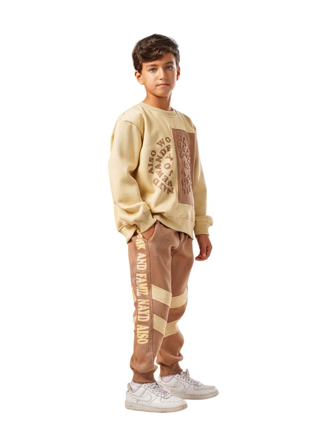 بونچو طقم رياضي قطني فاخر من بونجو للأولاد - Image 1