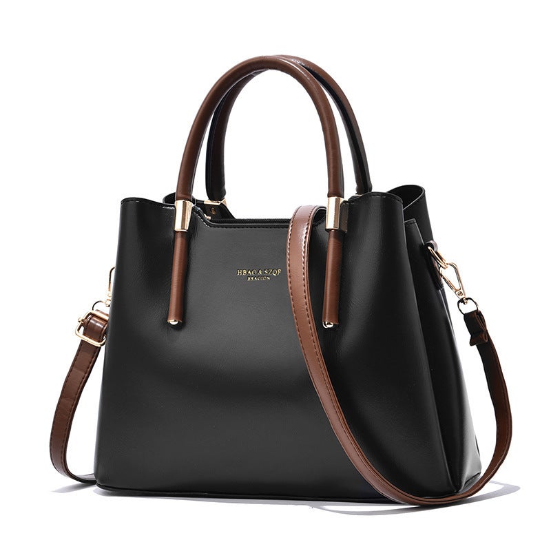 Fashionable Commuter Pu Leather 2026 New Model Stylish Women''s Handbag Large Capacity Middle-Aged Mom Bag Elegant Crossbody Bag - Image 3