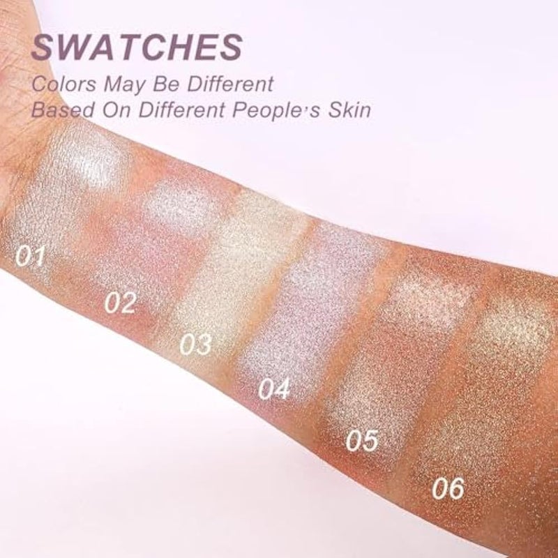 Colors HIGHTLIGTER Palette Makeup,Rose Gold Brown Nude Matte Shimmer Eye Shadow Powder Palette,Naturing-Looking Long Lasting Waterproof- cover 8 COLORS - Image 3