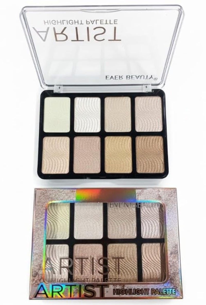 Colors HIGHTLIGTER Palette Makeup,Rose Gold Brown Nude Matte Shimmer Eye Shadow Powder Palette,Naturing-Looking Long Lasting Waterproof- cover 8 COLORS - Image 2