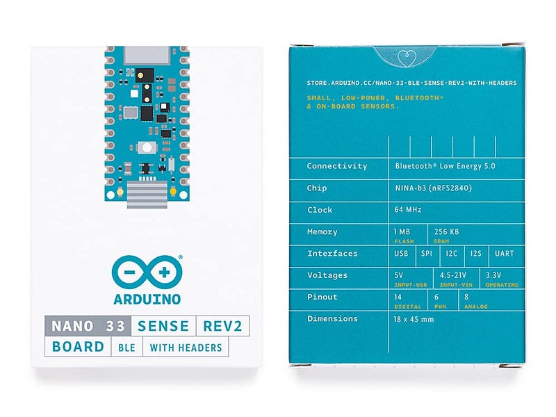 Arduino Nano 33 BLE Sense Rev2 with headers [ABX00070] - Image 5