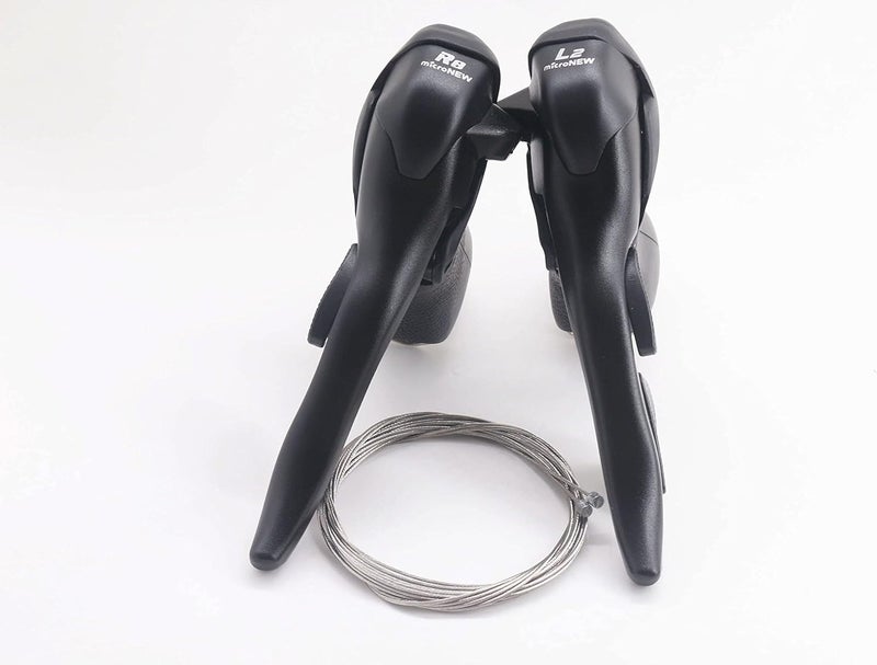 Micronew Road Bike Shifter Brake Lever 2x8 Speed Double Derailleur for Shimano 2x8-Speed Lever STI Set - Image 2
