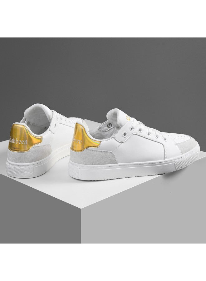 Cabbeen Men's Shoes Perforated Autumn Versatile Trendy Minimalist Daily Casual Lace-up Fashion Lightweight Men's Sneakers - Image 4