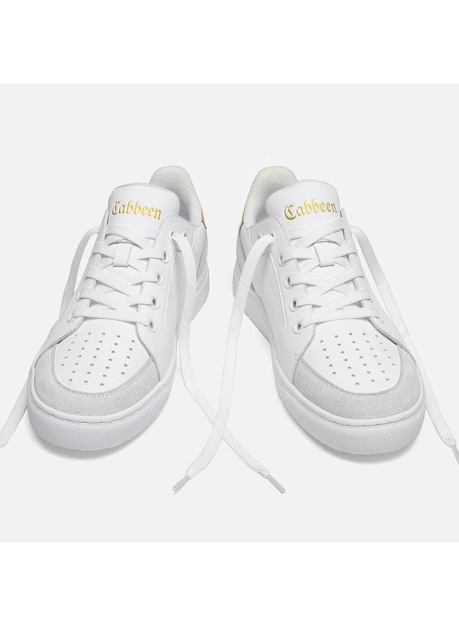Cabbeen Men's Shoes Perforated Autumn Versatile Trendy Minimalist Daily Casual Lace-up Fashion Lightweight Men's Sneakers - Image 5