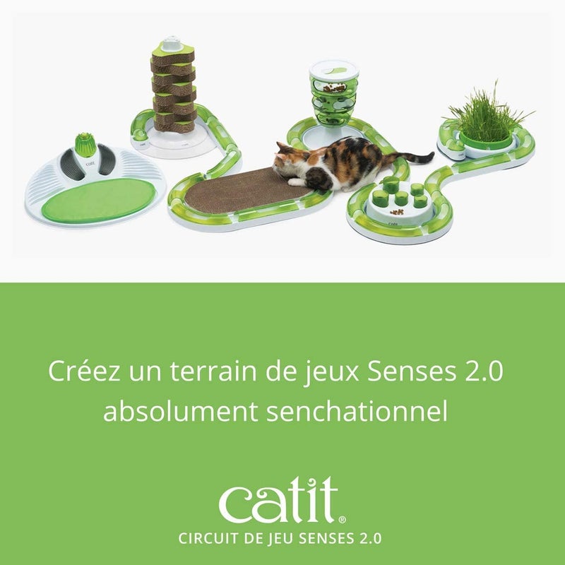 Catit Senses 2.0 Play Circuit Interactive Cat Toy - 8-Piece Closed-Track Ball Toy for All Breed Sizes - Image 4