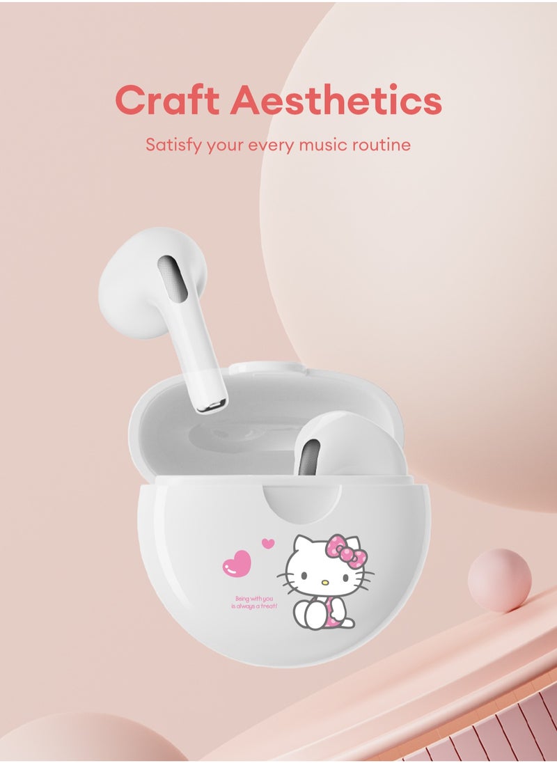 Sanrio - Sanrio BL52A Wireless Bluetooth Headset - White Hello Kitty - Image 1