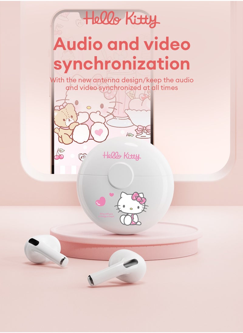 Sanrio - Sanrio BL52A Wireless Bluetooth Headset - White Hello Kitty - Image 1