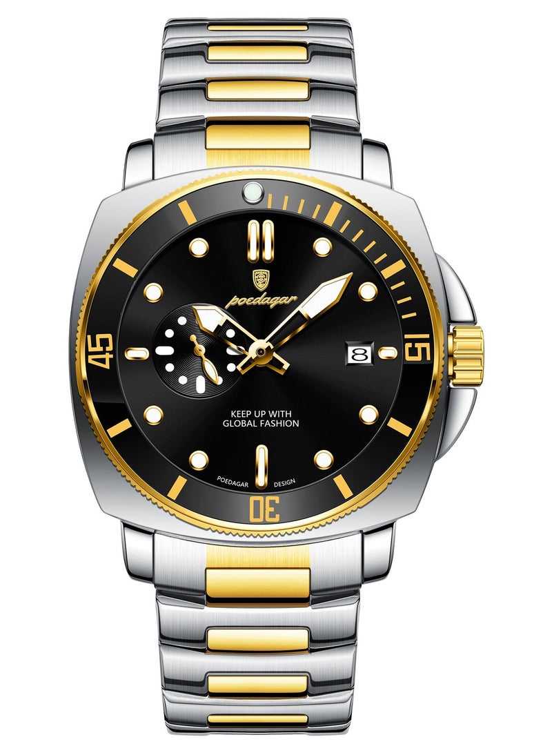 POEDAGAR Man Watch , Waterproof Luminous Men's Watch Quartz，Men's Wrist Watches 44mm - Image 2
