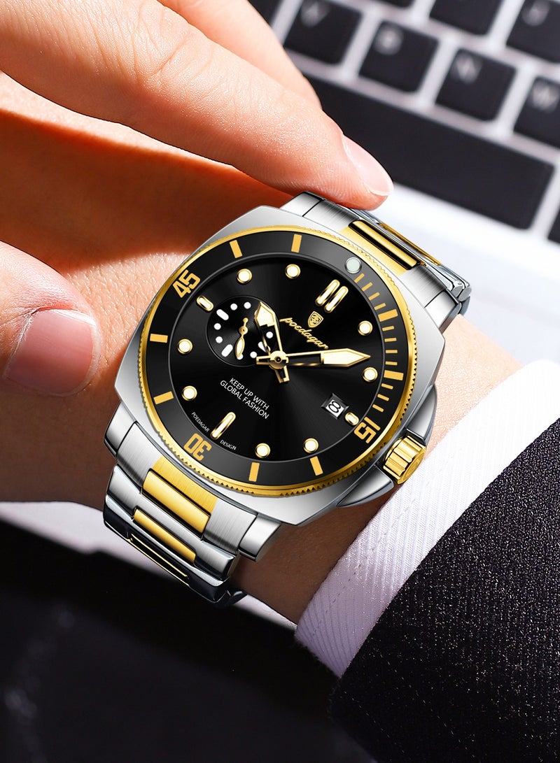 POEDAGAR Man Watch , Waterproof Luminous Men's Watch Quartz，Men's Wrist Watches 44mm - Image 3