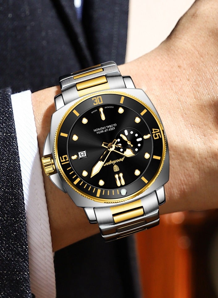 POEDAGAR Man Watch , Waterproof Luminous Men's Watch Quartz，Men's Wrist Watches 44mm - Image 4