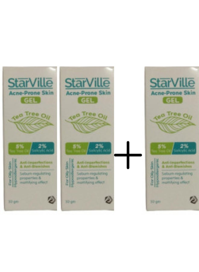 starville acne prone skin cream 60 ml 2+1