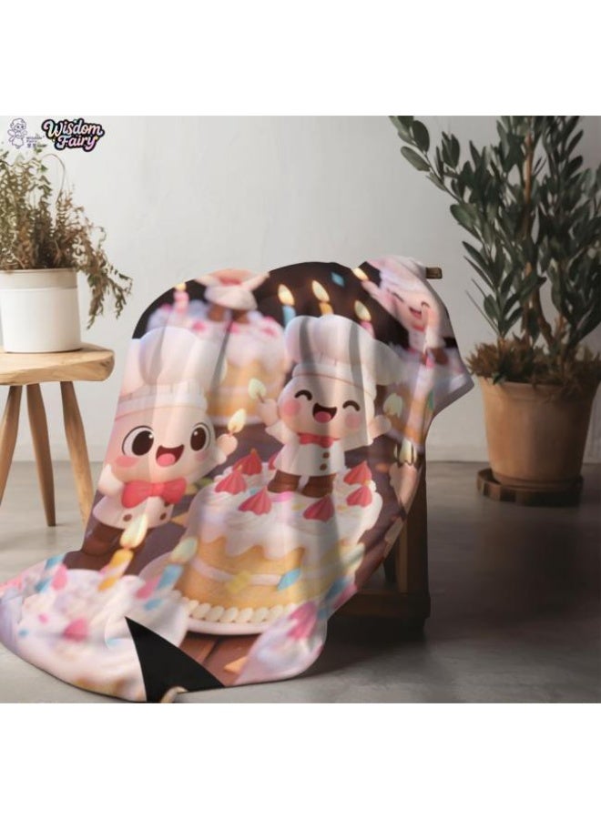 عام Wisdom Fairy (أحدث) بطانية رقيقة من الفانيلا (دافئة ومريحة، ومناسبة للنوم، واستخدام اللعبة، وإزالة الغبار والرمل) 150 سم * 200 سم - 3 - Image 1