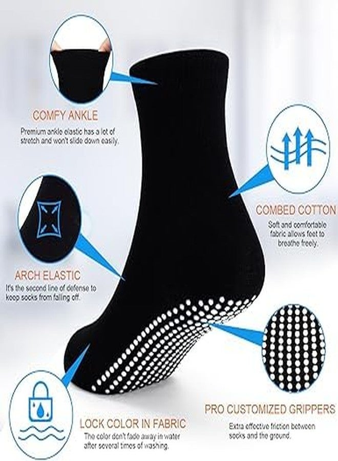 Closecret Baby Socks Cotton Crew Toddler Socks Grips Non Slip Bottom Kids Socks (4-5 Years, Pack of 12) - Image 2