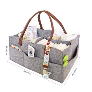 Convertible Felt Diaper Tote Grey - pzsku/ZF26C167710E4E233D808Z/45/1746233223/8f7cf2b7-fd41-4a7f-91fa-9d5f4f3e53e6