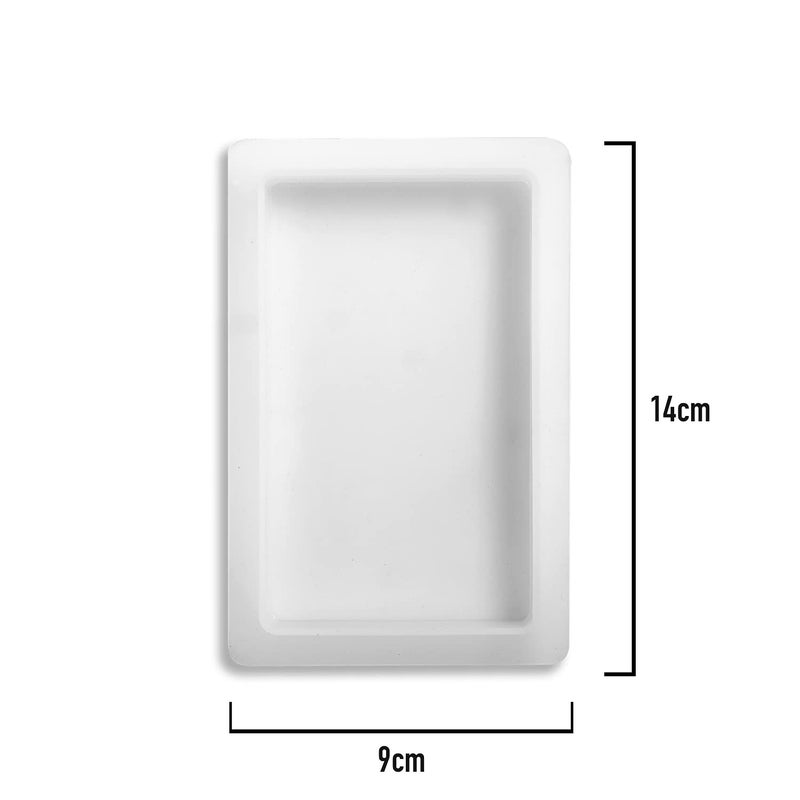 ARTOOL Rectangle Visiting Card Silicone Resin Mold Coaster for Resin Art White, 14 x 9 cm Pack of 2 - Image 2