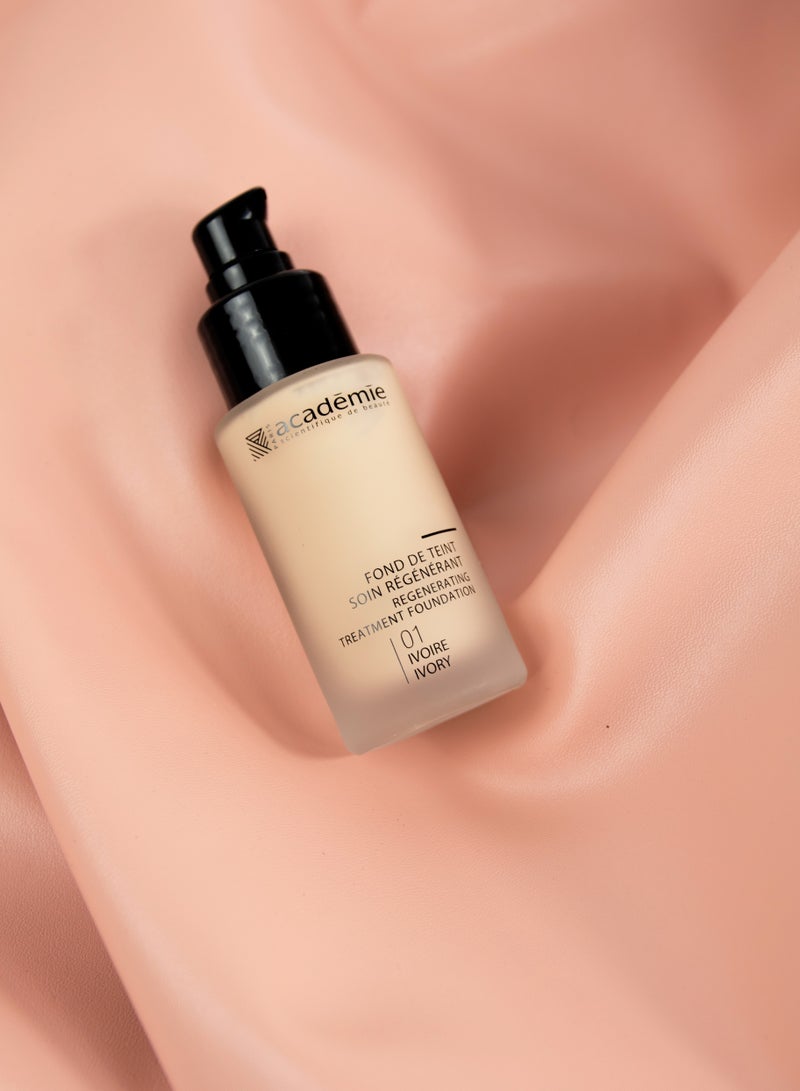 Academie أساس علاج متجدد 30 مل - 01 عاجي - Image 2