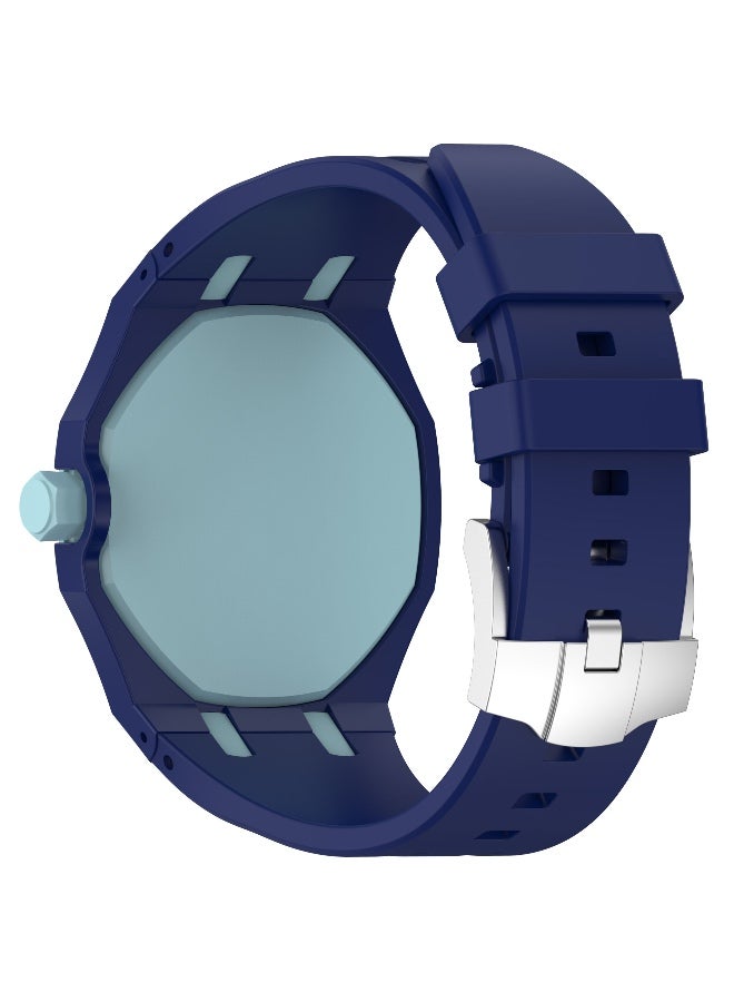 **سوار ساعة سيليكون متوافق مع ساعة AP x Swatch Royal Pop – سوار معصم بديل مقاوم للماء، سوار ناعم قابل للتحويل بتصميم يناسب التاج عند موضع الساعة الثالثة** - Image 2