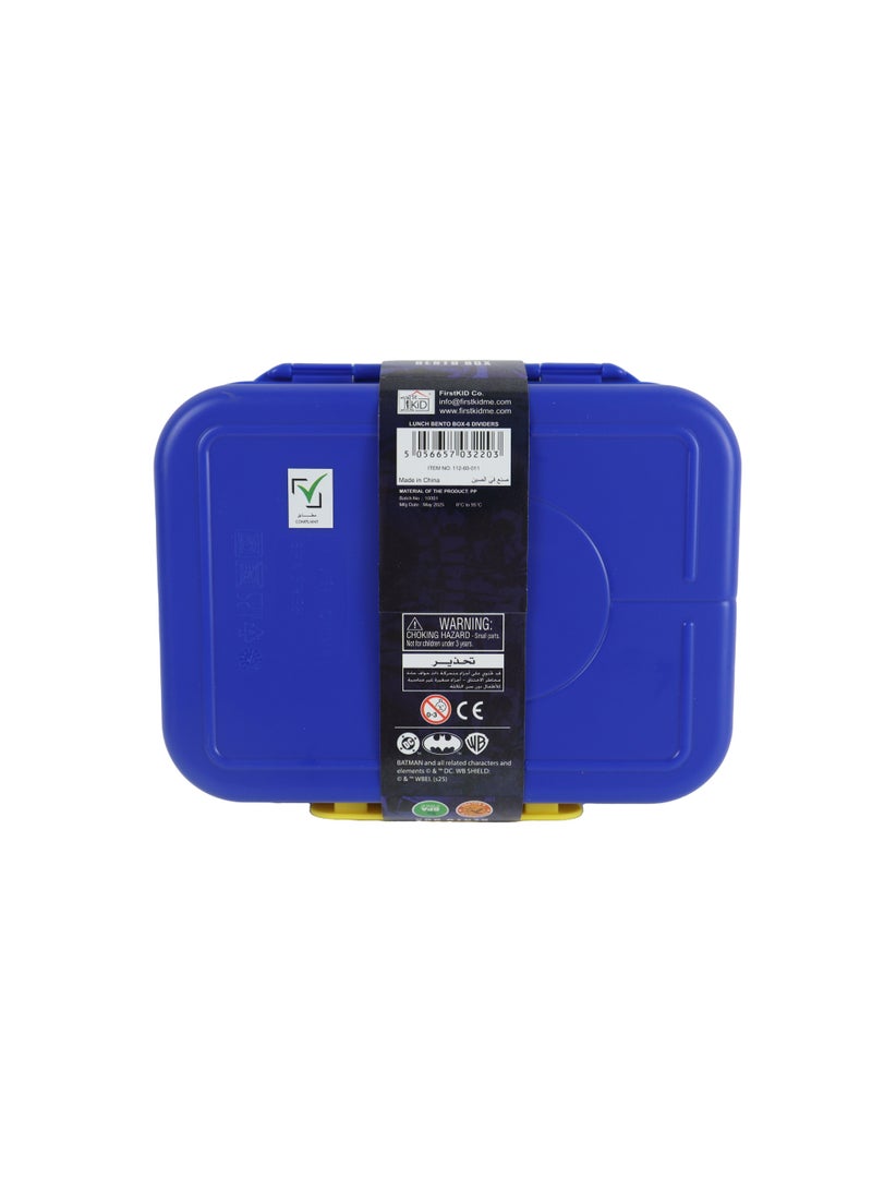 DC صندوق غداء بنظام بينتو باتمان من دي سي - 6 فواصل - 1100 مل - صندوق غداء سوبرهيرو للأولاد - Image 4