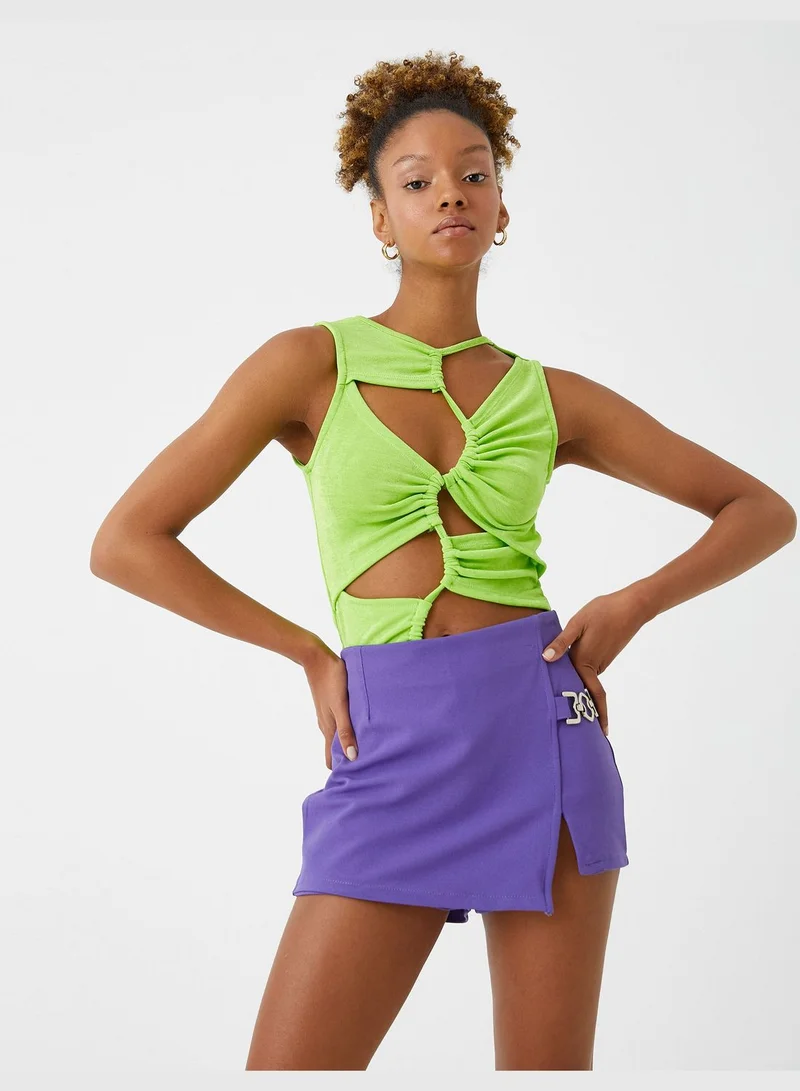 KOTON Cut Out Detail Tank Top Sleeveless