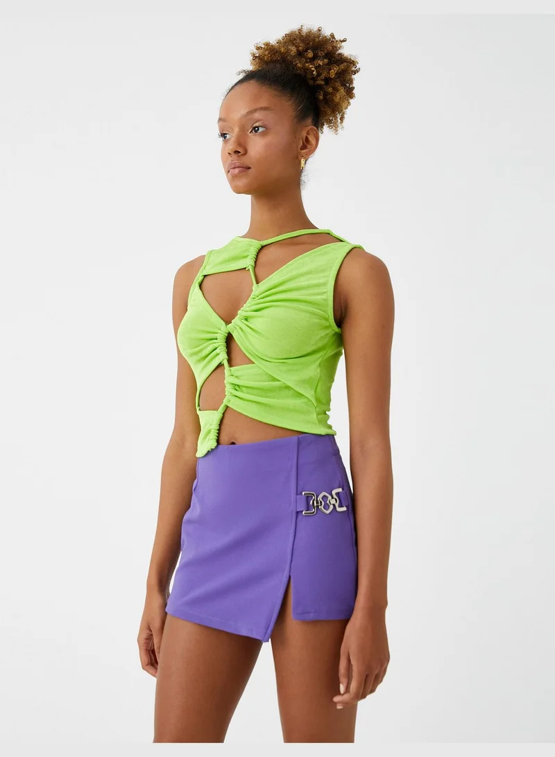 KOTON Cut Out Detail Tank Top Sleeveless