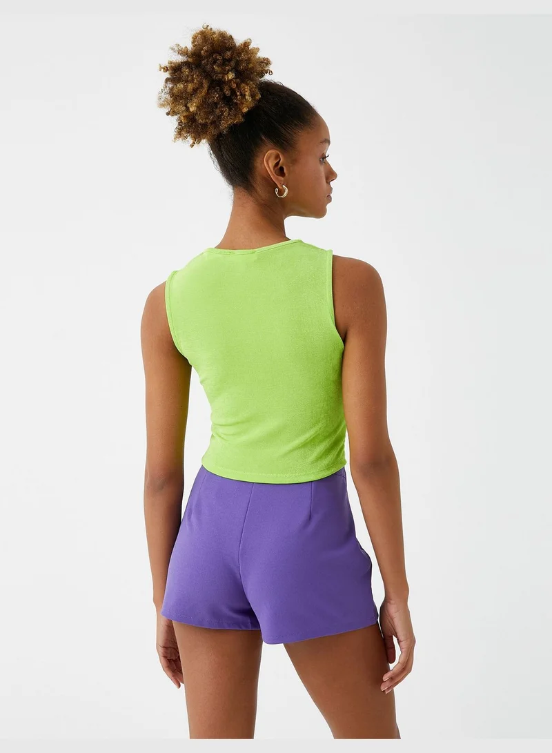 KOTON Cut Out Detail Tank Top Sleeveless