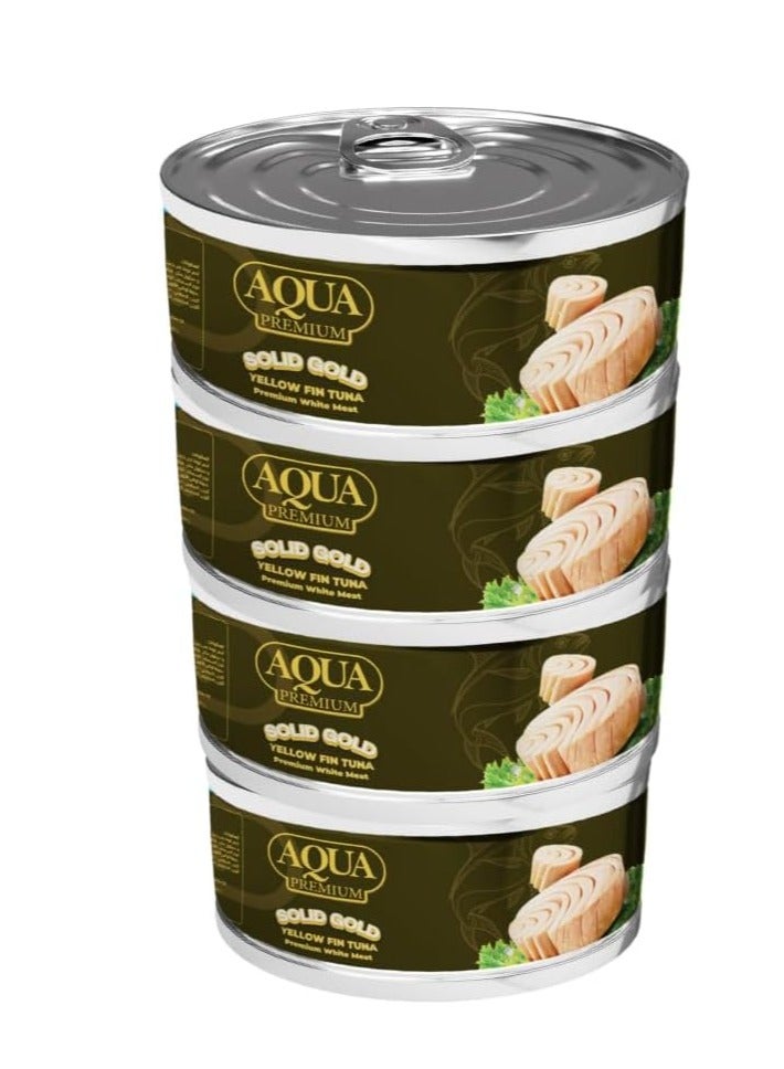 Aqua Premium Solid Gold Tuna - 4 * 185g