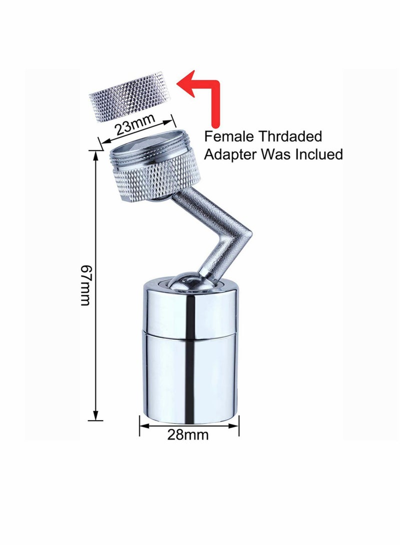 Luckam 2Pcs Universal Splash Fliter Faucet 720¬∞Rotating Movable Kitchen Faucet,kitchen Tap Head Water Saving Faucet Extender Sprayer Sink Spray for Kitchen Bathroom - Image 5