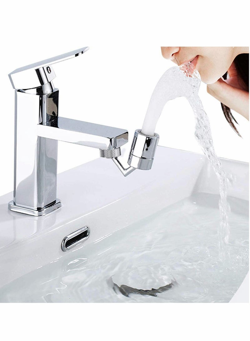 Luckam 2Pcs Universal Splash Fliter Faucet 720¬∞Rotating Movable Kitchen Faucet,kitchen Tap Head Water Saving Faucet Extender Sprayer Sink Spray for Kitchen Bathroom - Image 3