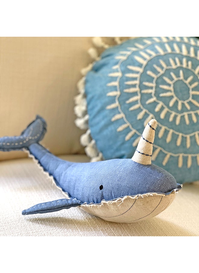 Crane BABY Caspian Narwhal Plush Toy  - Image 2