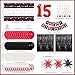 Nigifter 15th Birthday Decorations for Boys Girls 84 PCS Red Black 15th Party Decorations Birthday Party Supplie with Banner Fringe Backdrop Foil Star Balloons Hanging Swirls Tablecloth Garland Arch - Image 4